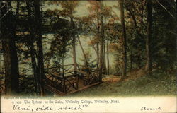 The Retreat on the Lake at Wellesley College Massachusetts Postcard Postcard Postcard