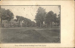 View of Broad Street Looking From Park Square Westfield, MA Postcard Postcard Postcard