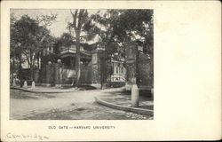 Old Gate--Harvard University Postcard