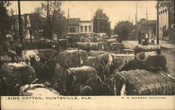 Street Gathering of King Cotton Postcard