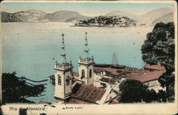 Bird's Eye View of Santa Luzia Postcard