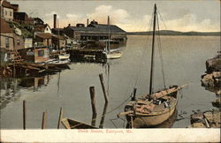 Dock Scene Postcard