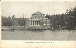 Sheldon's Library, St. Paul School Concord, NH Postcard Postcard Postcard