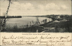 Connecticut River Showing Barney Estate on Right Springfield, MA Postcard Postcard Postcard