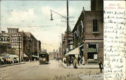 Main Street View Brockton, MA Postcard Postcard Postcard