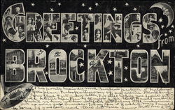 Greetings from Brockton Postcard