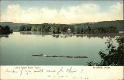 Lake Pearl From Park Postcard