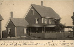 Club House, Country Club Franklin, MA Postcard Postcard Postcard