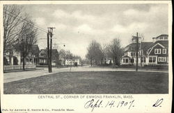 Central St., Corner of Emmons Postcard