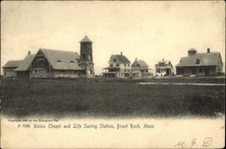 Union Chapel and Life Saving Station Brant Rock, MA Postcard Postcard Postcard