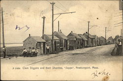 Clam Diggers and their Shanties, "Joppa" Postcard