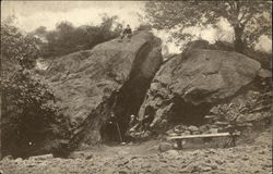 Dungeon Rock, Lynn Woods Postcard