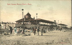 Bath House Revere Beach, MA Postcard Postcard Postcard