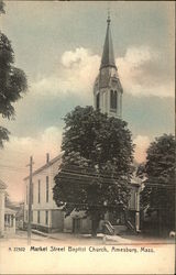 Market Street Baptist Church Amesbury, MA Postcard Postcard Postcard