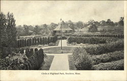 Circle at Highland Park Brockton, MA Postcard Postcard Postcard