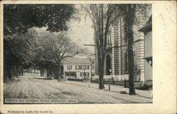 Library and Summer Street Postcard