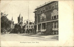 Washington Square Lynn, MA Postcard Postcard Postcard