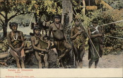 "Indios" Group of Aboriginal People Postcard