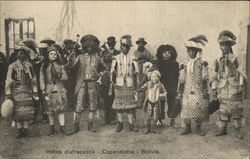 Indios Disfrazados, Indians In Fancy Dress Postcard