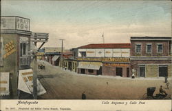 Calle Angamos y Calle Prat Postcard