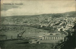 Panoramic View of Valparaiso Postcard