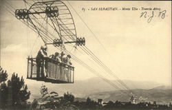 Monte Ulia - Tranvia Aereo San Sebastian, Spain Postcard Postcard Postcard