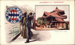 Temple Kioto - Pacific Mail Co. Postcard