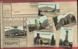 Trento Multi View Italy Postcard Postcard