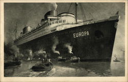 "Europa" - Norddeutscher Lloyd, Bremen Postcard