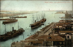 General View of the Suez Canal at Port Said Postcard