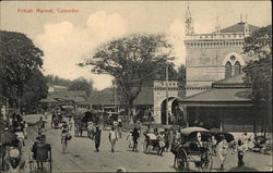 View of Pettah Market Colombo, Sri Lanka Southeast Asia Postcard Postcard