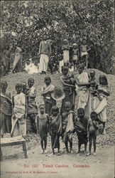 Group of Tamil Coolies Postcard