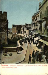 Street Inside Jaffa Gate Jerusalem, Israel Middle East Postcard Postcard