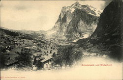 Grindelwald und Wetterhorn Switzerland Postcard Postcard