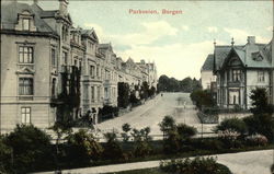 Parkveien, Bergen Norway Postcard Postcard