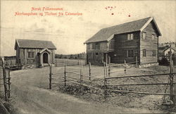 Norsk Folkemuseum Akerhaugstuen og Ylistuen fra Telemarken Norway Postcard Postcard