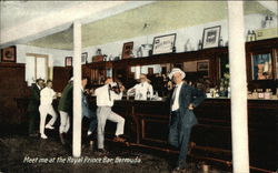 Meet Me at the Royal Prince Bar Bermuda Postcard Postcard