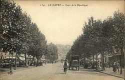 Cours de la Republique Le Havre, France Postcard Postcard