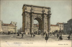 La Porte d'Aix Marseille, France Postcard Postcard