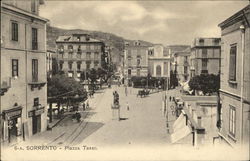 Piazza Tasso Sorrento, Italy Postcard Postcard