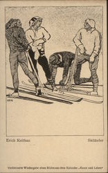 Skiiers Postcard