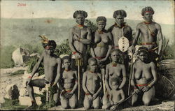 Zulu Tribe Africa Postcard Postcard