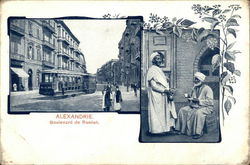 Boulevard de Ramieh Alexandria, Egypt Africa Postcard Postcard Postcard