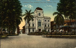 Cathedral Plaza Showing City Hall Panama City, Panama Postcard Postcard