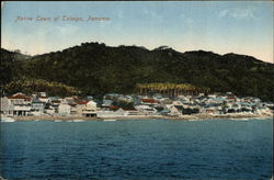 Native Town of Taboga Panama Postcard Postcard