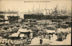 Port de la Joliette Marseille, France Postcard Postcard