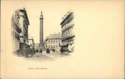 Drawing of Place Vendome Postcard