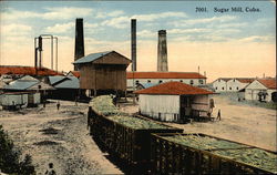 View of a Sugar Mill Cuba Postcard Postcard