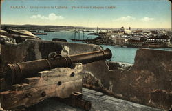 View from Cabanas Castle Havana, Cuba Postcard Postcard