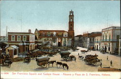 SanFrancisco Square and Custom House Postcard